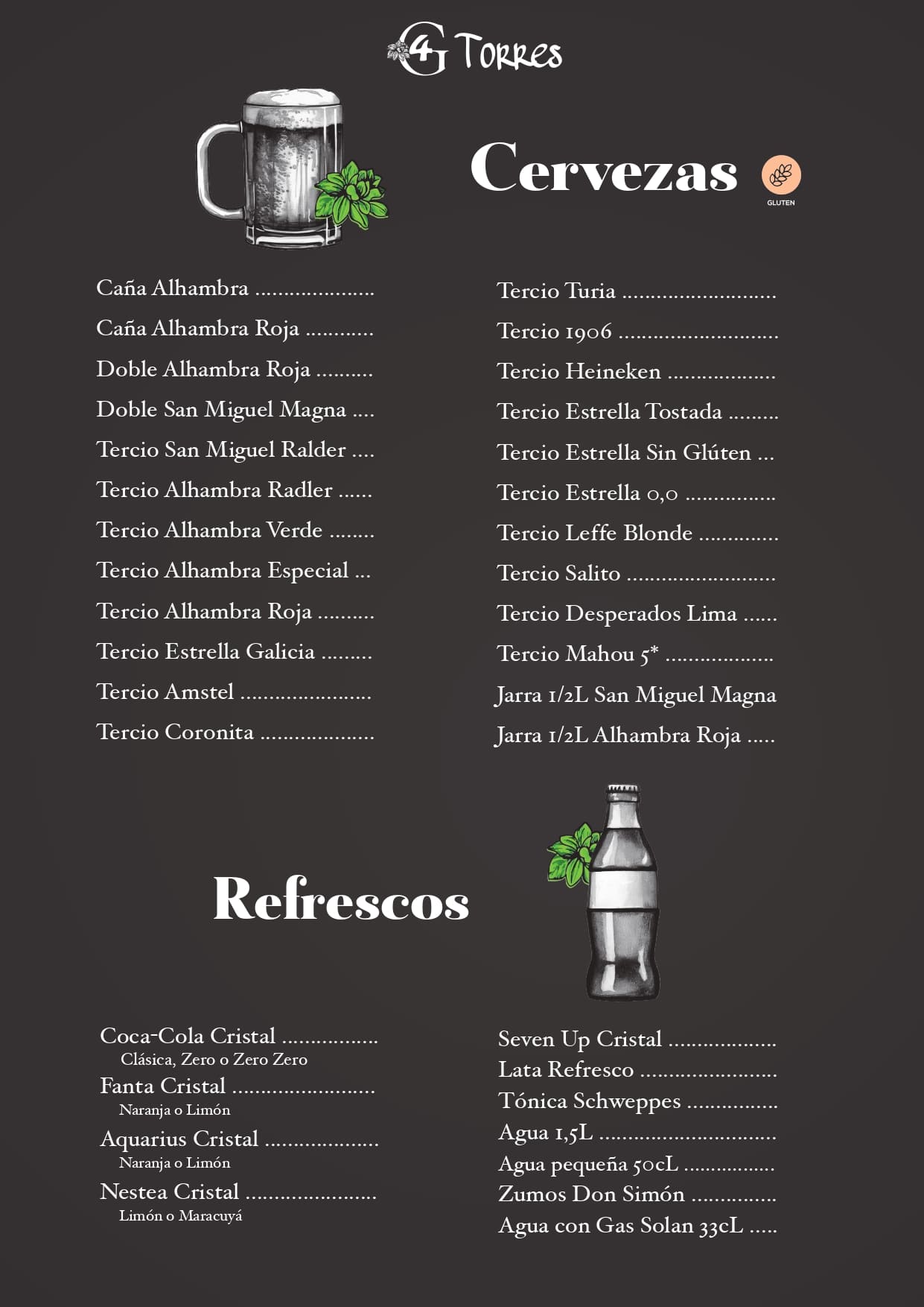 carta página 3 bar 4 torres